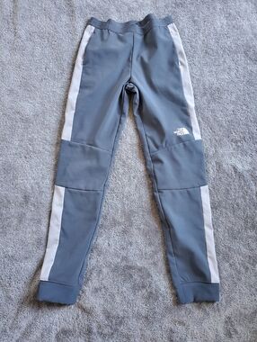 THE NORTH FACE YOUTH 14/16 Gray Colorblock Joggers Track Pants